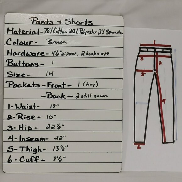 Brown Capris Size 14 #96 - Picture 11 of 11